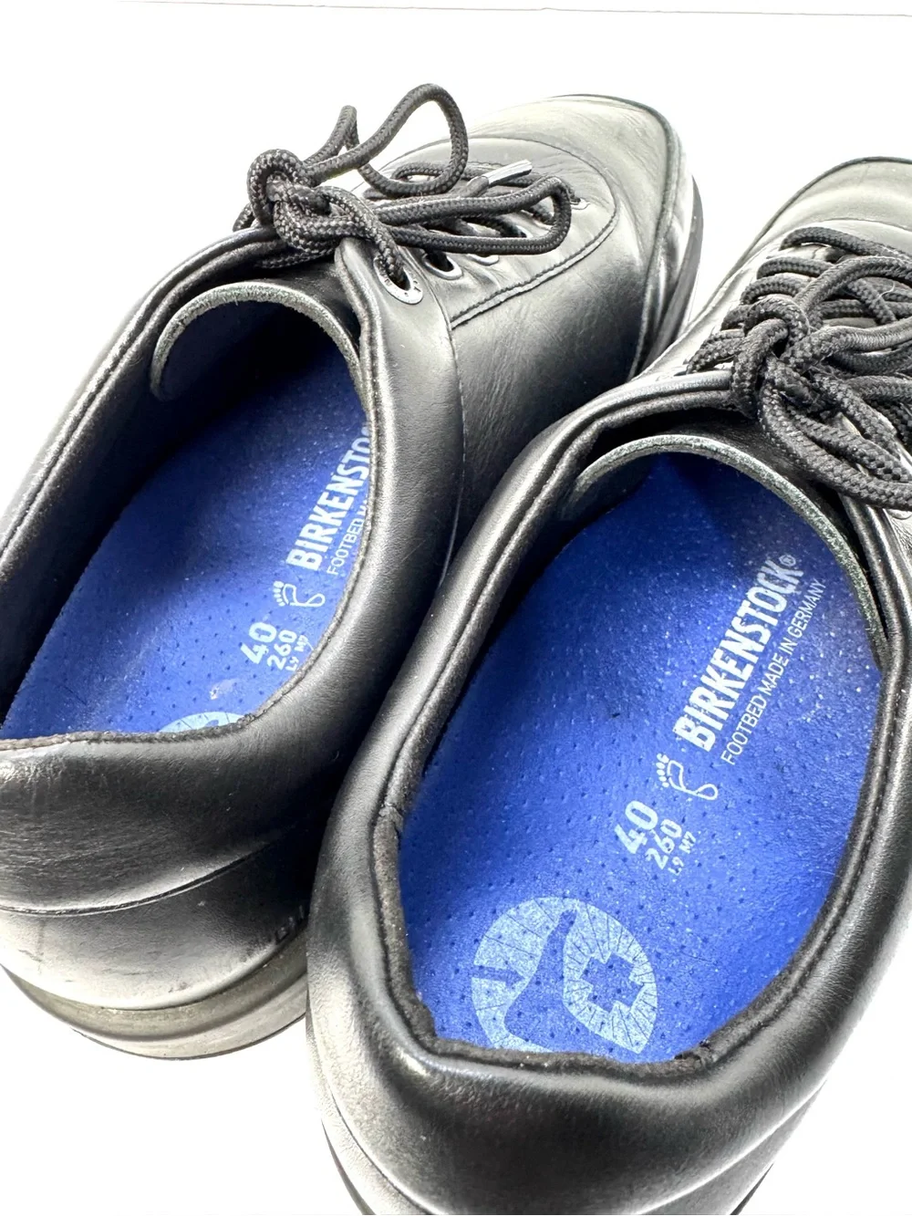 Birkenstock Highwood Lace Low Mens US 7 EU 40 Black Leather Comfort Shoes